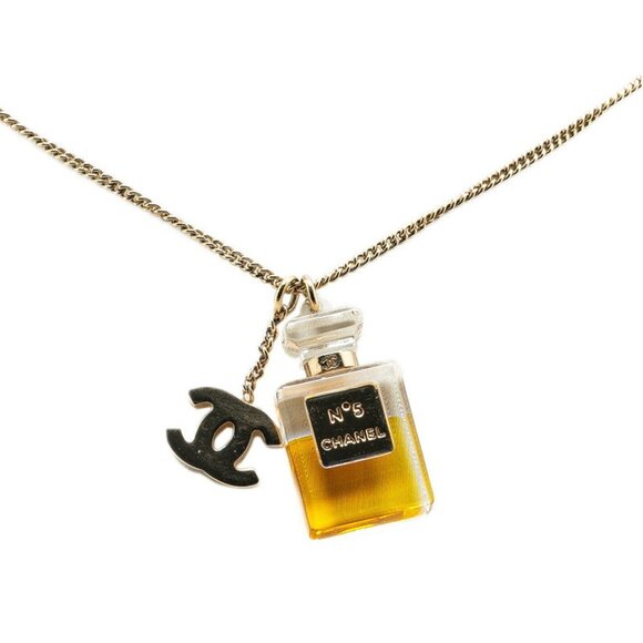 CHANEL Silver Logo Necklace - Picture 1 of 5